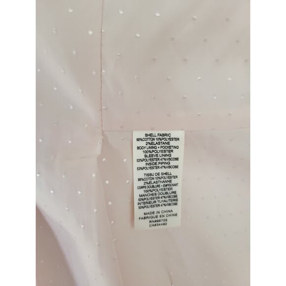 Tailored by Rebecca Taylor Slub suiting Tweed Jacket Blazer Pale Pink 6 - Picture 9 of 14